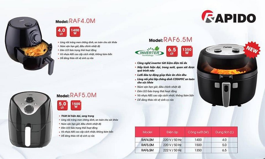 Nồi chiên Rapido RAF5.0M 5L